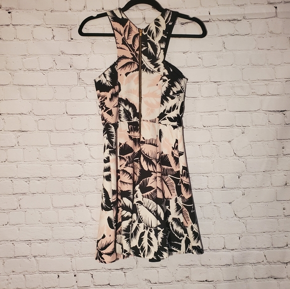 Cute floral pink EXPRESS A-line dress - Picture 12 of 16